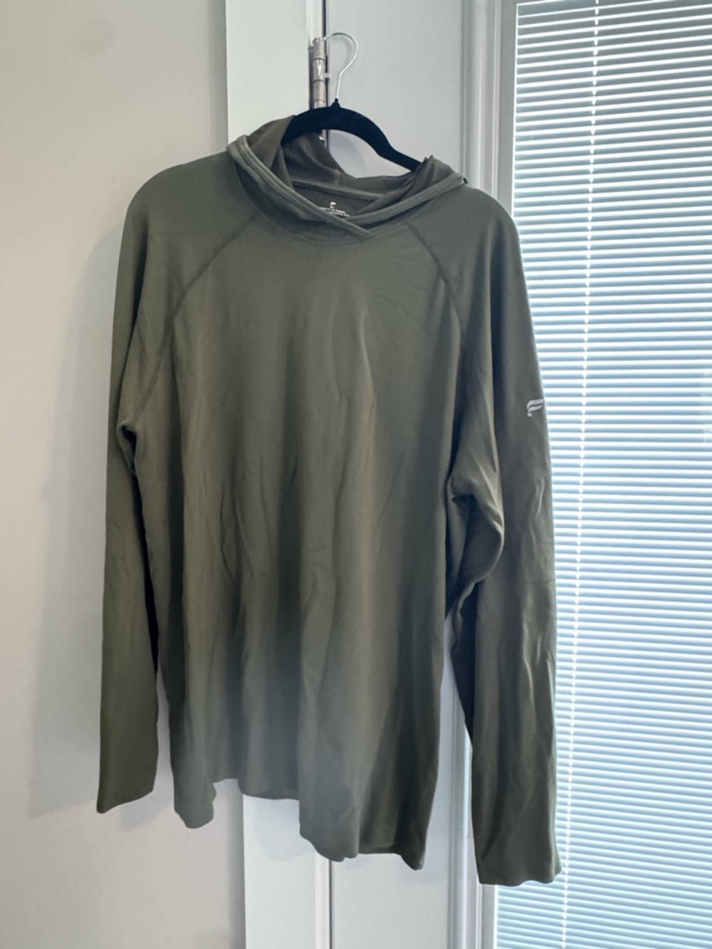 Fabletics Men's Crewneck Sweater in Olive Green